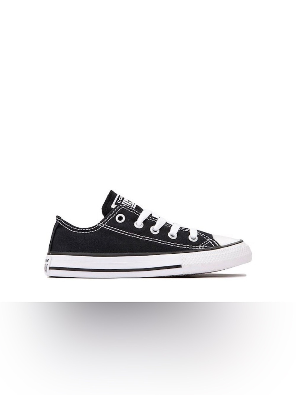 Converse Black & White Kids Low Top Sneakers 12